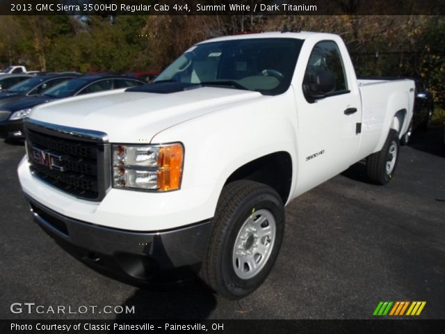 2013 GMC Sierra 3500HD Regular Cab 4x4 in Summit White