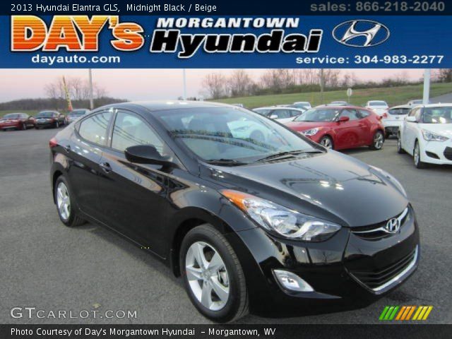 2013 Hyundai Elantra GLS in Midnight Black