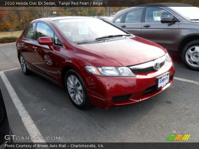 2010 Honda Civic EX Sedan in Tango Red Pearl
