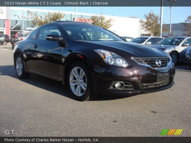 2010 Nissan Altima 2.5 S Coupe in Crimson Black