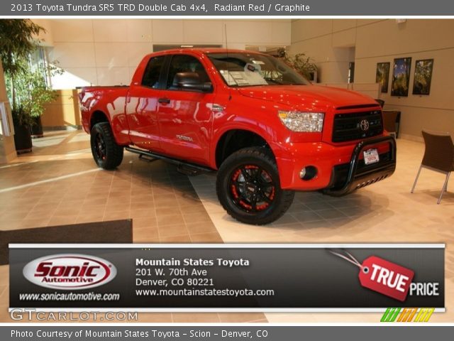 2013 Toyota Tundra SR5 TRD Double Cab 4x4 in Radiant Red