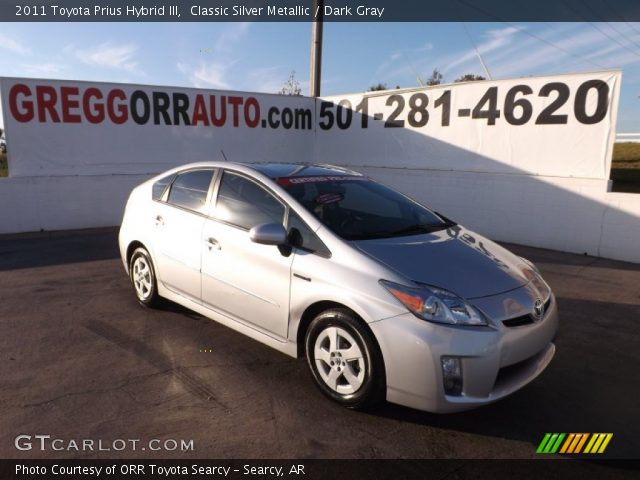 2011 Toyota Prius Hybrid III in Classic Silver Metallic
