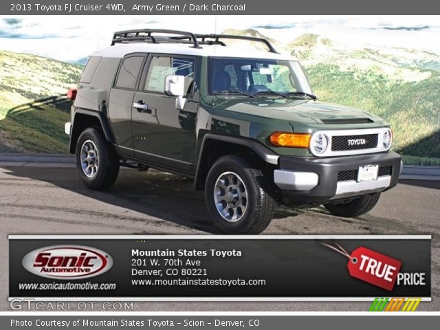 2013 Toyota FJ Cruiser 4WD in Army Green
