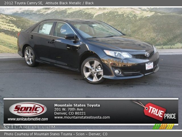 2012 Toyota Camry SE in Attitude Black Metallic