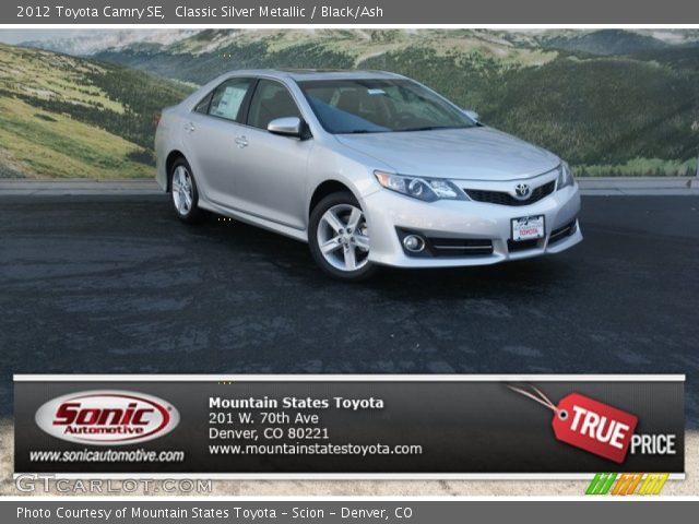 2012 Toyota Camry SE in Classic Silver Metallic
