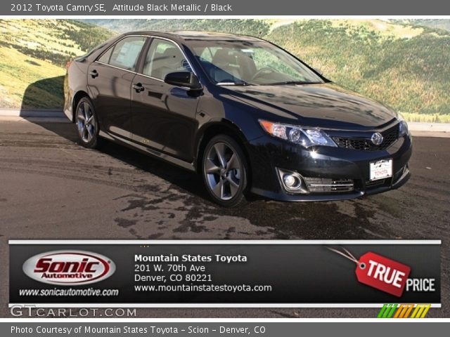 2012 Toyota Camry SE in Attitude Black Metallic