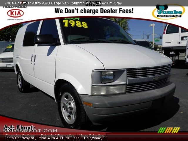 2004 Chevrolet Astro AWD Cargo Van in Summit White