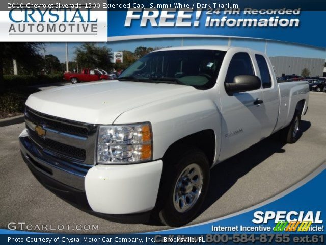 2010 Chevrolet Silverado 1500 Extended Cab in Summit White