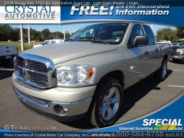 2008 Dodge Ram 1500 Big Horn Edition Quad Cab in Light Khaki Metallic