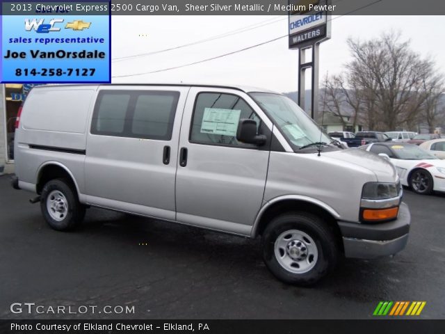 2013 Chevrolet Express 2500 Cargo Van in Sheer Silver Metallic