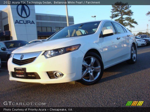 2012 Acura TSX Technology Sedan in Bellanova White Pearl