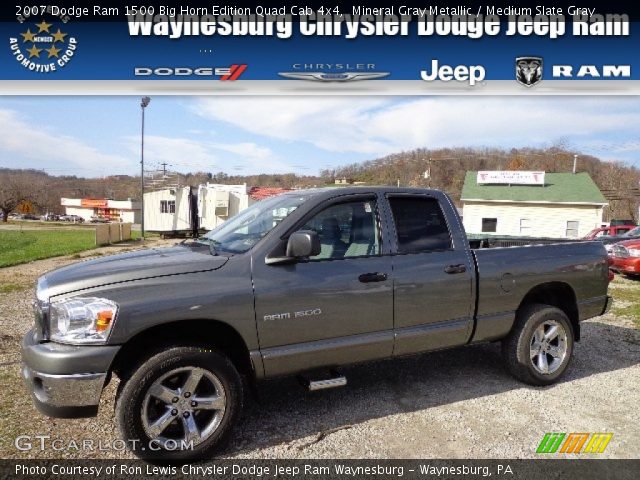 2007 Dodge Ram 1500 Big Horn Edition Quad Cab 4x4 in Mineral Gray Metallic