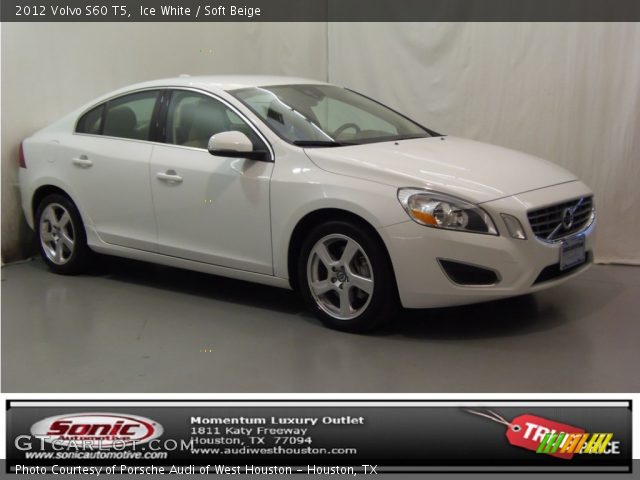 2012 Volvo S60 T5 in Ice White