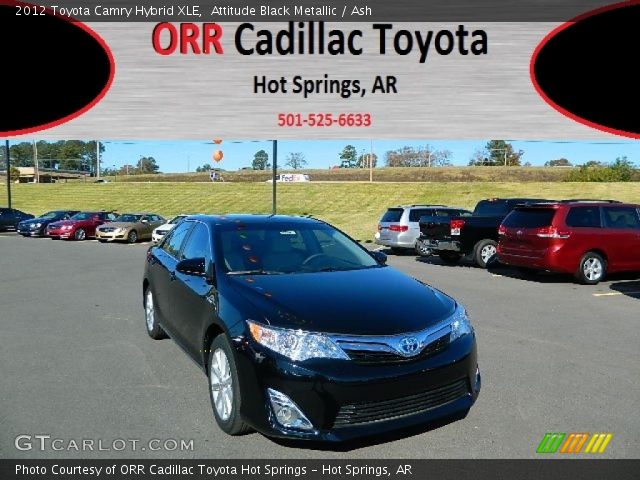 2012 Toyota Camry Hybrid XLE in Attitude Black Metallic