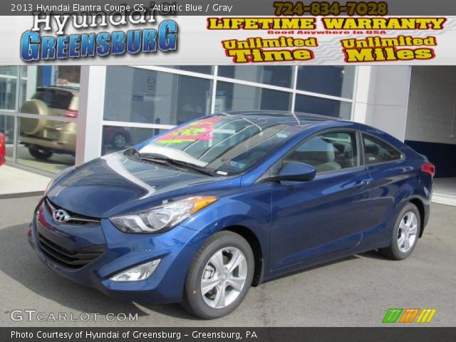 2013 Hyundai Elantra Coupe GS in Atlantic Blue