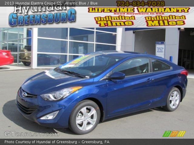 2013 Hyundai Elantra Coupe GS in Atlantic Blue
