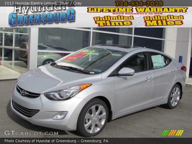2013 Hyundai Elantra Limited in Silver