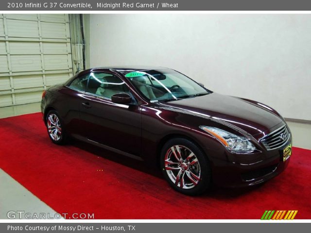 2010 Infiniti G 37 Convertible in Midnight Red Garnet