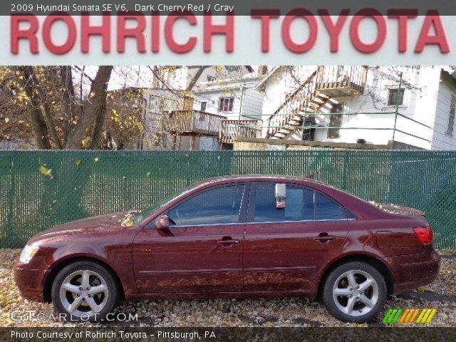 2009 Hyundai Sonata SE V6 in Dark Cherry Red