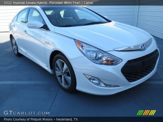 2012 Hyundai Sonata Hybrid in Porcelain White Pearl