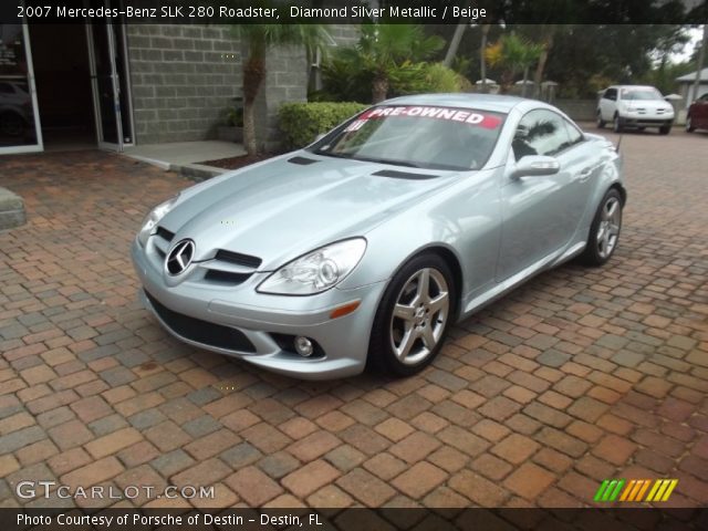 2007 Mercedes-Benz SLK 280 Roadster in Diamond Silver Metallic