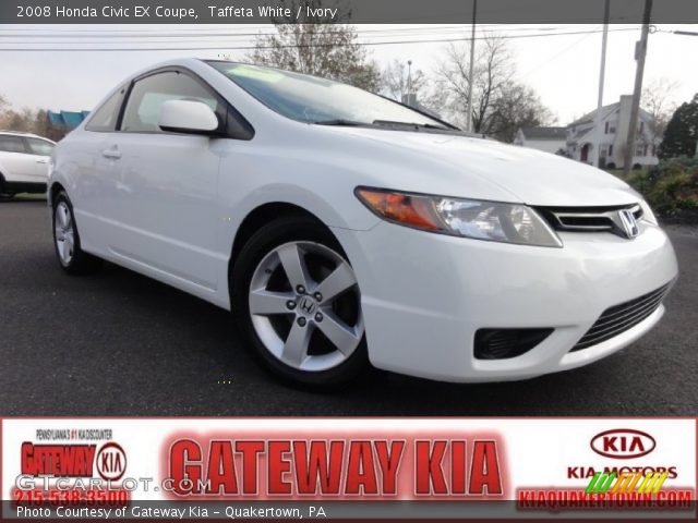 2008 Honda Civic EX Coupe in Taffeta White