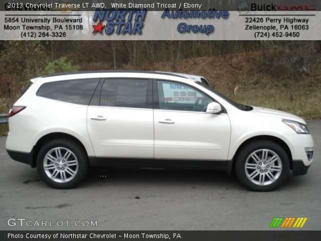 2013 Chevrolet Traverse LT AWD in White Diamond Tricoat