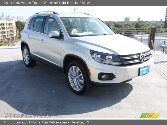 2013 Volkswagen Tiguan SE in White Gold Metallic