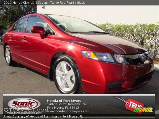 2010 Honda Civic LX-S Sedan in Tango Red Pearl