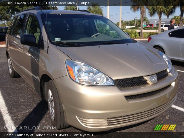 2005 Toyota Sienna LE in Desert Sand Mica