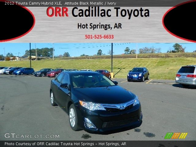 2012 Toyota Camry Hybrid XLE in Attitude Black Metallic