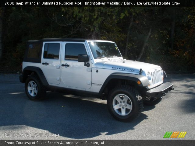 2008 Jeep Wrangler Unlimited Rubicon 4x4 in Bright Silver Metallic