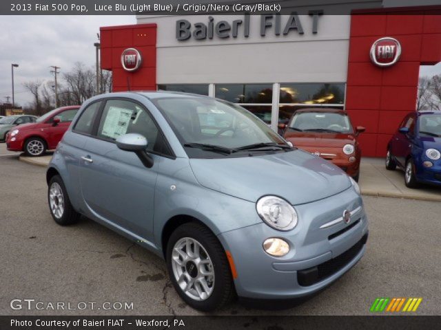 2013 Fiat 500 Pop in Luce Blu (Light Blue)