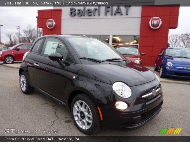 2013 Fiat 500 Pop in Nero (Black)