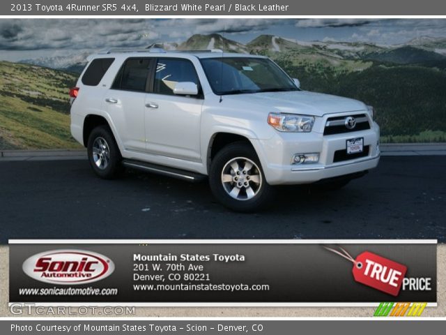 2013 Toyota 4Runner SR5 4x4 in Blizzard White Pearl