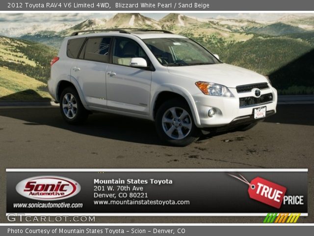 2012 Toyota RAV4 V6 Limited 4WD in Blizzard White Pearl