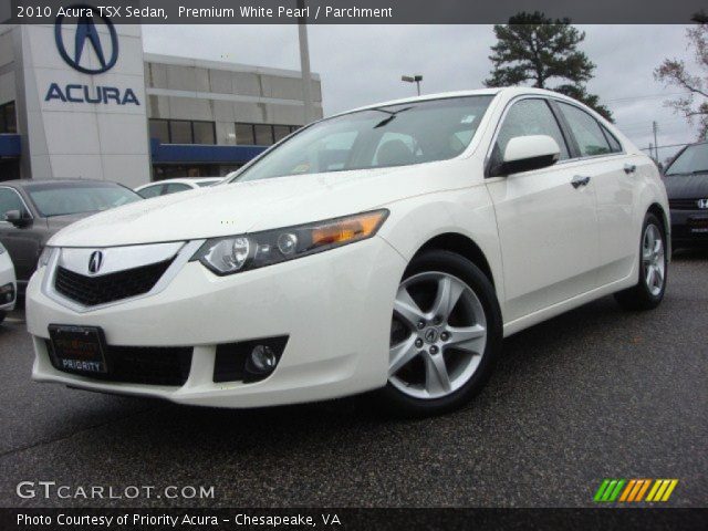 2010 Acura TSX Sedan in Premium White Pearl