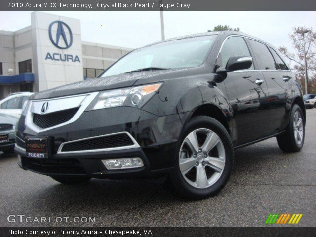 2010 Acura MDX Technology in Crystal Black Pearl