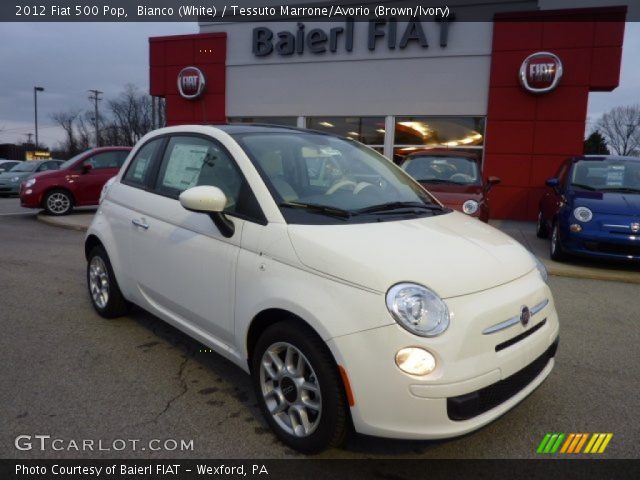 2012 Fiat 500 Pop in Bianco (White)