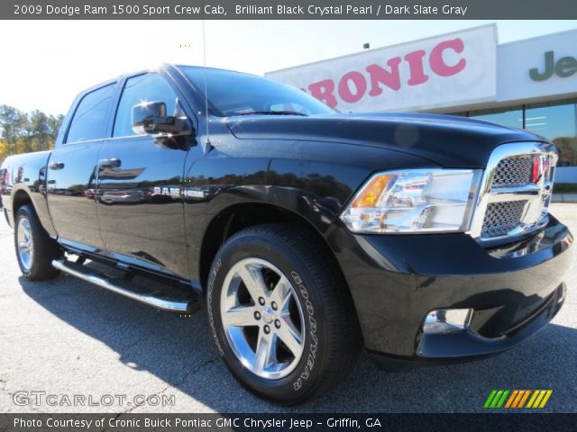 2009 Dodge Ram 1500 Sport Crew Cab in Brilliant Black Crystal Pearl