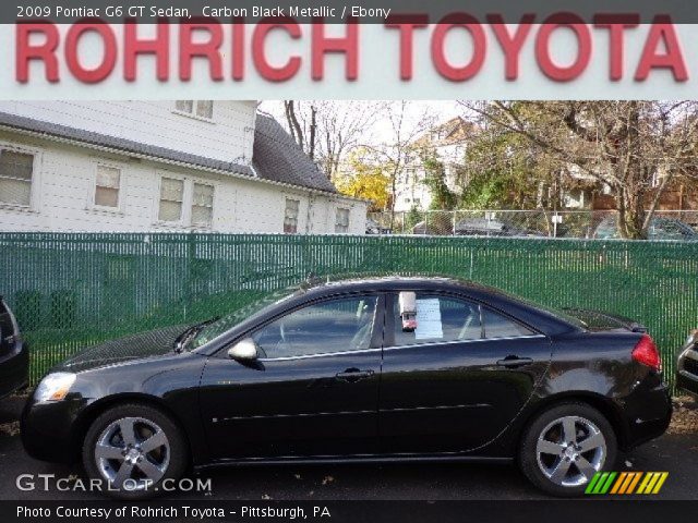 2009 Pontiac G6 GT Sedan in Carbon Black Metallic