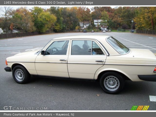 1983 Mercedes-Benz E Class 300 D Sedan in Light Ivory