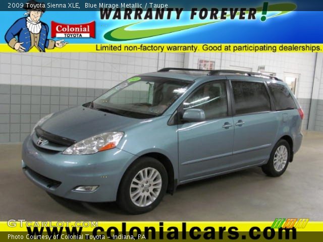 2009 Toyota Sienna XLE in Blue Mirage Metallic