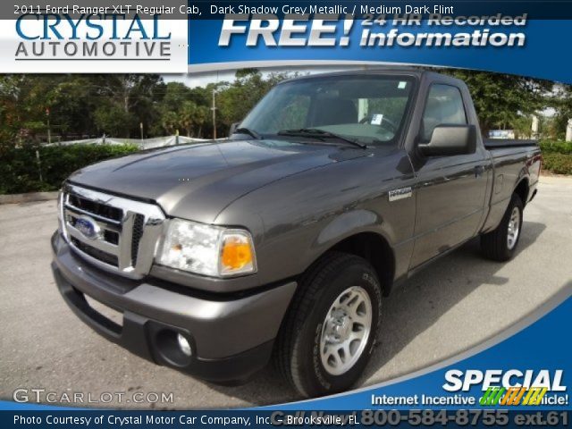2011 Ford Ranger XLT Regular Cab in Dark Shadow Grey Metallic