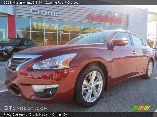 2013 Nissan Altima 2.5 SV in Cayenne Red