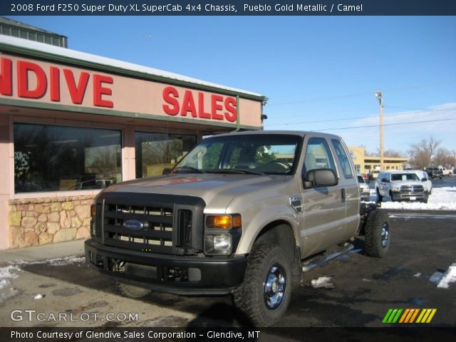 2008 Ford F250 Super Duty XL SuperCab 4x4 Chassis in Pueblo Gold Metallic