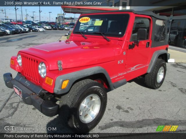 2006 Jeep Wrangler X 4x4 in Flame Red