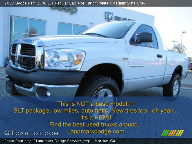 2007 Dodge Ram 1500 SLT Regular Cab 4x4 in Bright White