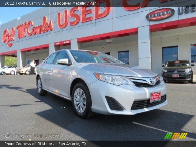 2012 Toyota Camry LE in Classic Silver Metallic