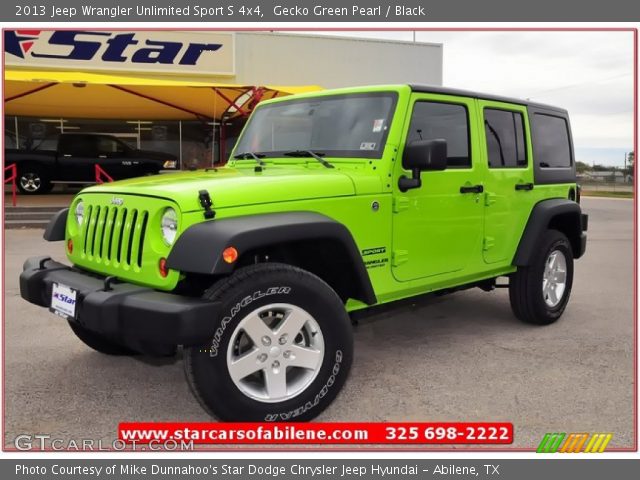 2013 Jeep Wrangler Unlimited Sport S 4x4 in Gecko Green Pearl